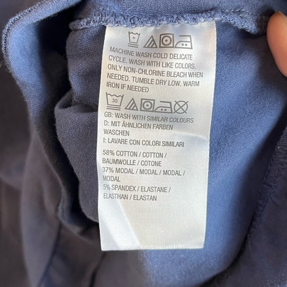 NWOT Isaac Mizrahi Live! Scoop Neck Curved Ruffle Hem Knit Top M Medium Blue - Picture 11 of 14